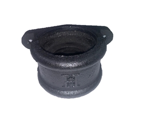 SL20/PS- 2'' (50mm) Heritage Cast Iron LCC Soil Loose Socket c/w Ears, Bitumen Black Finish  