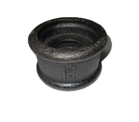 SL20/PS/NE- 2'' (50mm) Heritage Cast Iron LCC Soil Loose Socket No Ears, Bitumen Black Finish  