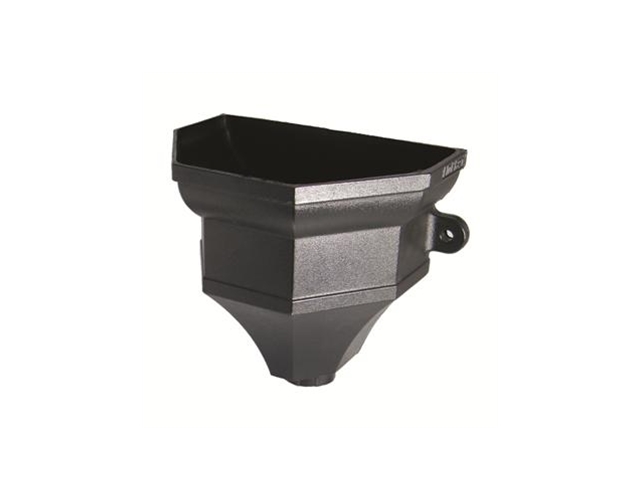 RH4 -  UPVC 'Cast Iron Style' Faceted Hopper c/w Fixing Lugs, Size 305 x 215 x 260mm