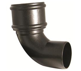 SP161/CI - UPVC 'Cast Iron Style' 110mm Soil Pipe 92.5 Deg Bend  Single Socket