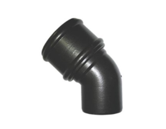 SP163/CI - UPVC 'Cast Iron Style' 110mm Soil Pipe 135 Deg Bend  Single Socket