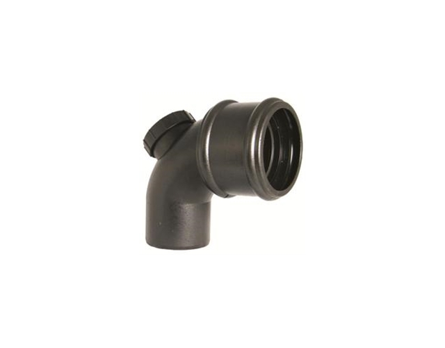 SP169/CI - UPVC 'Cast Iron Style' 110mm Soil Pipe 92.5 Deg Access Bend  Single Socket