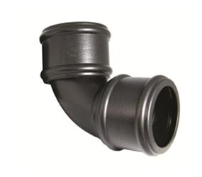 SP561/CI - UPVC 'Cast Iron Style' 110mm Soil Pipe 92.5 Deg Bend  Double Socket