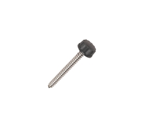 FC50 - UPVC 'Cast Look' Black 12 Gauge x 50mm Fixings - Pack  of 10 - For use with Rainwater Pipe Sockets & Pipe Clips