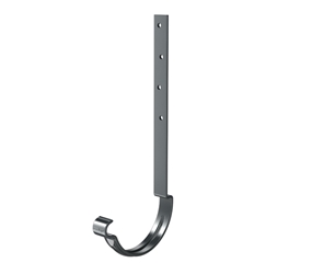 STH125/RB/AG - 125mm Half Round 200mm Rafter Bracket - Anthracite Grey RAL 7016 