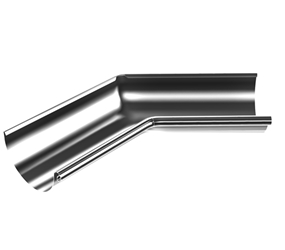 STH150/IA135/GF - 150mm Steel Half Round 90° Internal Gutter Angle- Galvanised Steel 